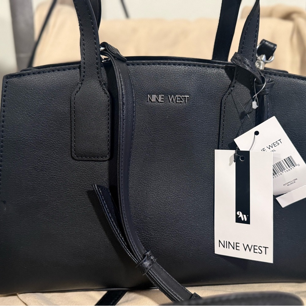 Nine West Classic Black Satchel